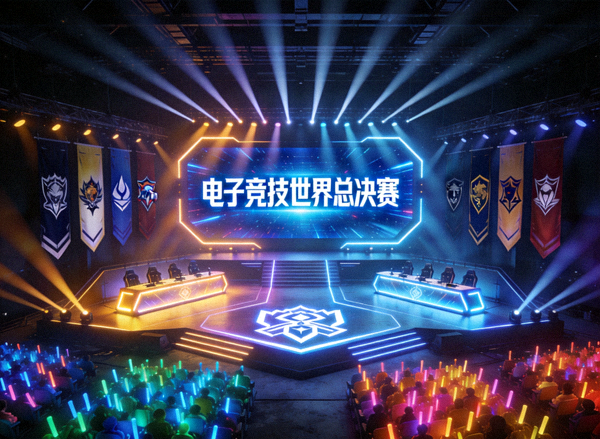 电子竞技世界挑战赛社群对抗现场选手激情博弈
